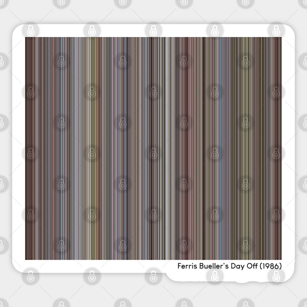 Ferris Bueller's Day Off (1986) - Every Frame of the Movie Sticker by ColorofCinema